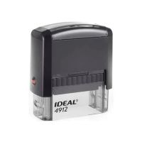 IDEAL 4912 szövegbélyegző-FEKETE