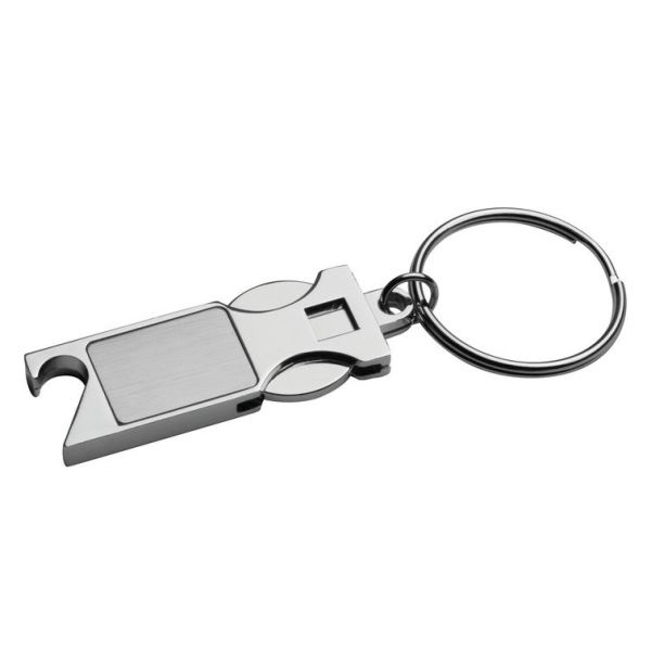 Kulcstartó bevásárló érmével