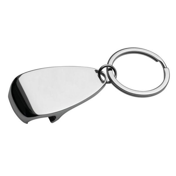 Króm kulcstartó sörnyitóval