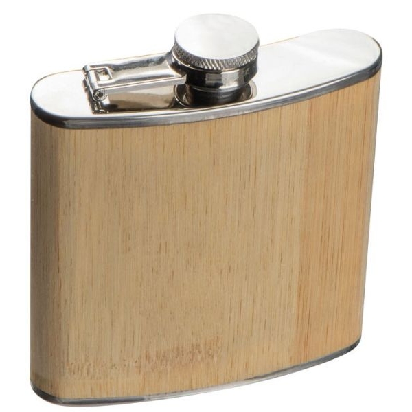 Flaska bambusz bevonattal, 170 ml